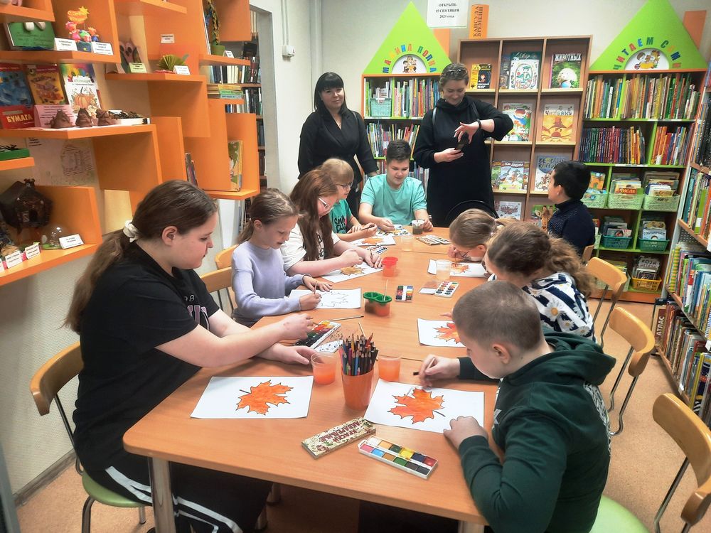 Творческое задание по мотивам картин И. Левитана в библиотеке (детской) № 4